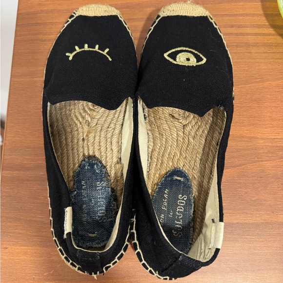 Jason Polan x Soludos Black "Wink" Espadrilles | Women's 8.5‎ - Picture 3 of 6
